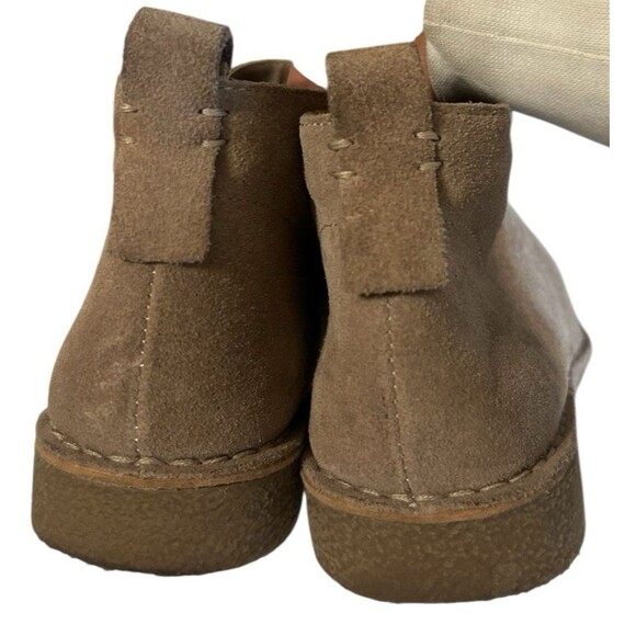 Dolce Vita Fern Women Round Toe Suede Taupe Chukka Flat Ankle Boot Sz 8 - Picture 9 of 14